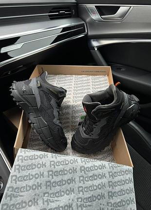 Reebok zig kinetica || edge black gray orange fur 6