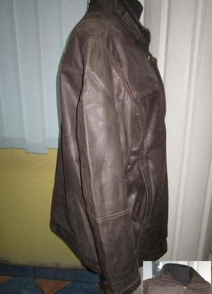 Большая кожаная мужская куртка morena. нитеньки. 62р. лот 11193 фото