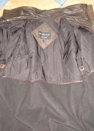 Большая кожаная мужская куртка morena. нитеньки. 62р. лот 11195 фото