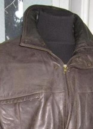 Большая кожаная мужская куртка morena. нитеньки. 62р. лот 11197 фото