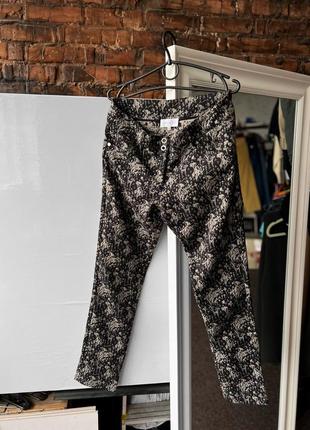 Patrizia pe women's full floral printed premium pants женские, премиальные брюки, брюки1 фото