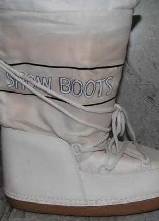 Snow boot белые снегоходы 39 размер