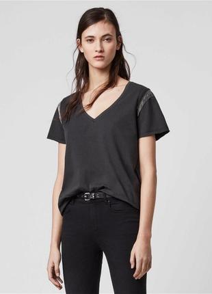 Футболка allsaints emelyn chain t-shirt 🛍️1+1=3🛍️