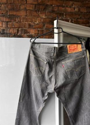 Levi’s 501 men’s made in mexico gray denim jeans джинси2 фото