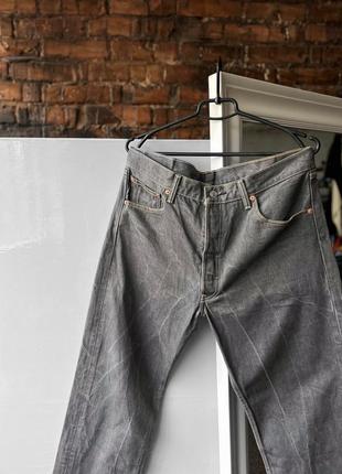 Levi’s 501 men’s made in mexico gray denim jeans джинси4 фото