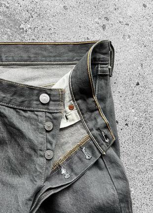 Levi’s 501 men’s made in mexico gray denim jeans джинси6 фото