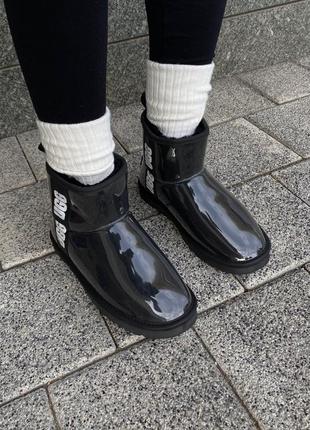 Уггі угги уги угі ugg classic clear mini black6 фото