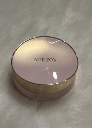 Увлажняющий тональный кушон для лица age 20's signature essence cover pact moisture spf 50+ pa+++, 13 ivory, 14 г