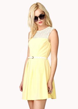 Яскраво жовта сукня жіноча forever21