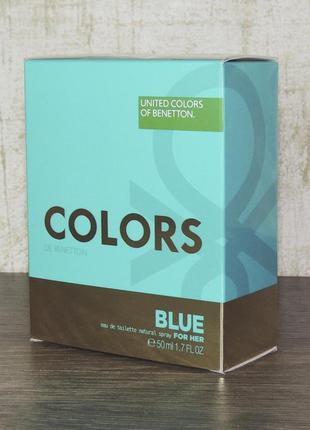 Benetton colors de benetton blue 50 мл для женщин оригинал1 фото