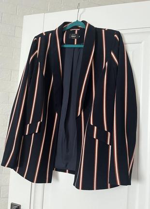 Пиджак жакет женский в полоску размер 401 фото