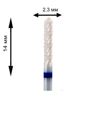 Насадка керамическая m-213 (насадка, фрезер для маникюра, аппаратный маникюр, наращивание, коррекция ногтей)1 фото