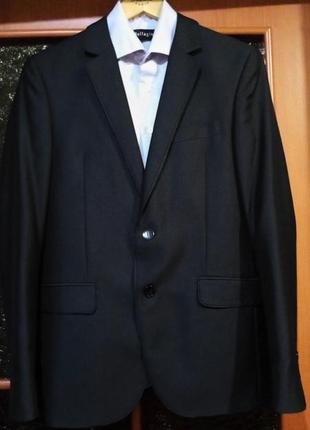 Чоловічий темно-сірий костюм двійка (+бонусом сорочка)1 фото