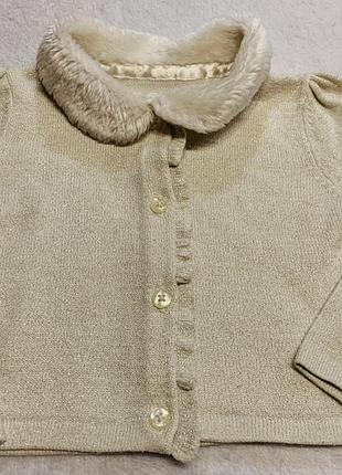 Золотистая нарядная кофта  george 1.5-2г