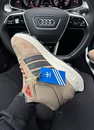 Высокие зимние мужские замшевые кроссовки с мехом в стиле adidas retropy 🆕 зимние адидас10 фото