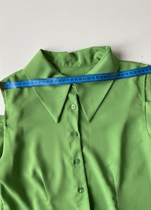Стильная блузка с открытыми рукавами италия8 фото