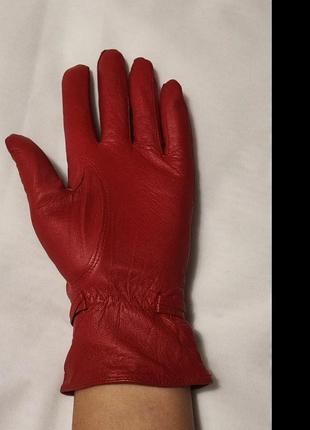 Шкіряні рукавички бренда h&amp;m.2 фото