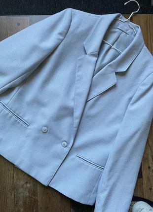 Серый оверсайз пиджак жакет marks&spencer винтаж