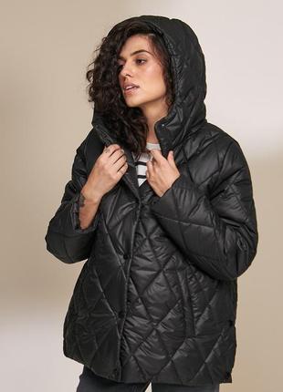 Укороченная куртка для беременных из плащевки с легким блеском и утеплителем, размер s, m, l, xl8 фото