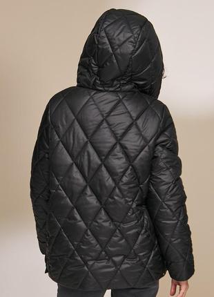 Укороченная куртка для беременных из плащевки с легким блеском и утеплителем, размер s, m, l, xl6 фото