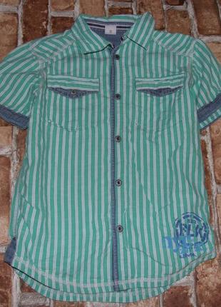 Сорочка тініска хлопчику бавовняна 8-9 років