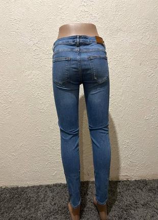 Синие джинсы zara/синие джинсы женские2 фото