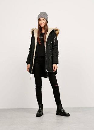 Парка с мехом bershka3 фото