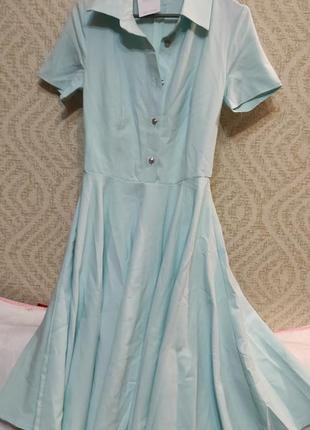 Новое платье -нижно голубое
