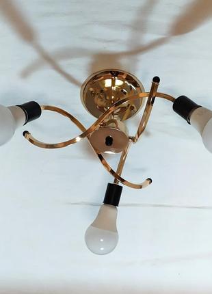 Люстра светильник на 3 лампы в стиле лофт2 фото
