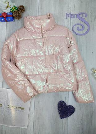 Куртка теплая женская dianyu пуфер зефирка розовая размер l1 фото