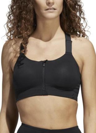 Топ adidas tird impact luxe training high- support zip bra