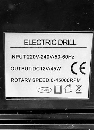 Фрезер для маникюра drill master zs 212 45вт 45000об хороший мощный профессиональный маникюрный фрезер dm 2125 фото