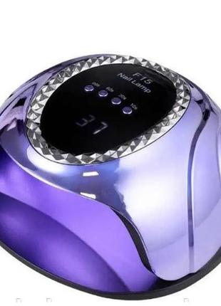 Лампа для манікюру sun f-15 violet 120 вт манікюрна лампа дисплей, таймер, знімне дно1 фото
