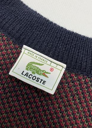 Светр кардиган lacoste вовна шерсть вінтаж vintage8 фото