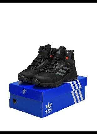 Adidas terrrex swift r gore tex fur black grey reflective