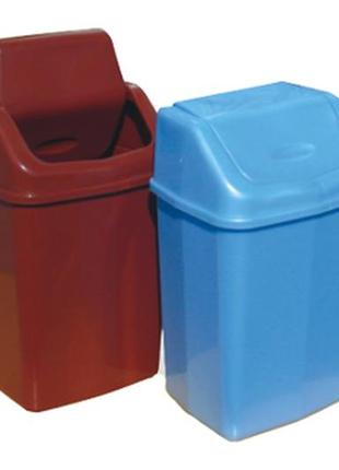 Відро для сміття №2 з поворотною кришкою 25л (бежевый)