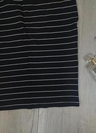 Женская юбка hema черная в белую полоску размер s (44)5 фото