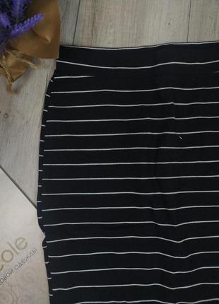 Женская юбка hema черная в белую полоску размер s (44)4 фото