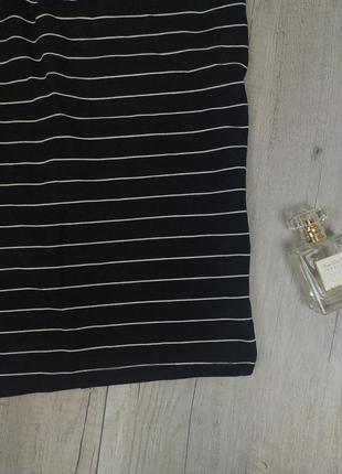 Женская юбка hema черная в белую полоску размер s (44)8 фото