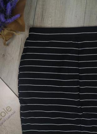 Женская юбка hema черная в белую полоску размер s (44)7 фото
