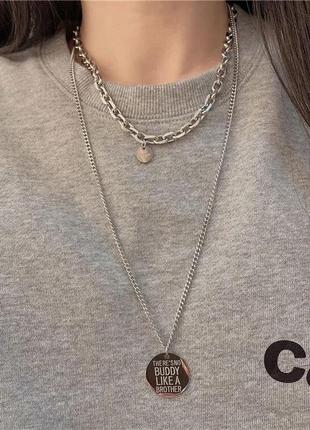 Ланцюжок подвійний з підвісками