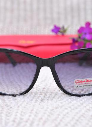 Красивые классические солнцезащитные очки gabriela marioni с боковым шероем глиттер очки2 фото