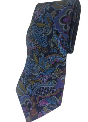 Оригинальный шёлковый галстук kenzo 100%шёлк3 фото