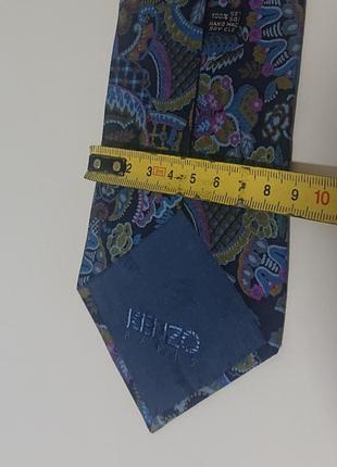Оригинальный шёлковый галстук kenzo 100%шёлк8 фото
