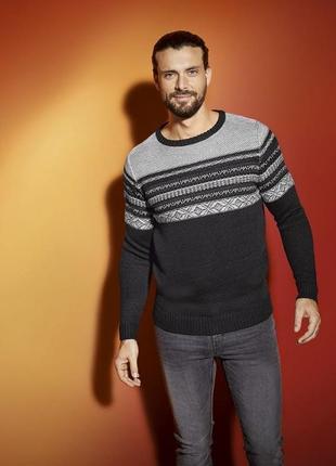 Теплый свитер пуловер мужской livergy.3 фото