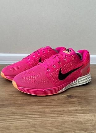 Беговые кроссовки nike lunarglide 7 «pink foil’1 фото