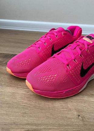 Беговые кроссовки nike lunarglide 7 «pink foil’2 фото