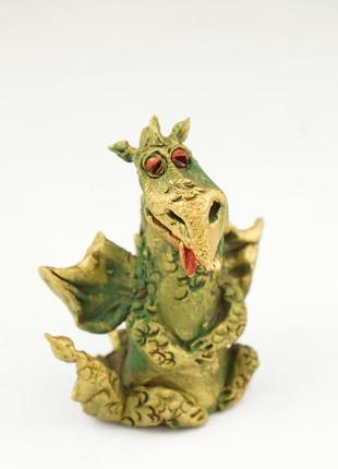 Статуетка дракон сувенір дракон зелений dragon statuette1 фото