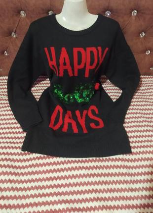 Новорічний різдвяний светр сукня