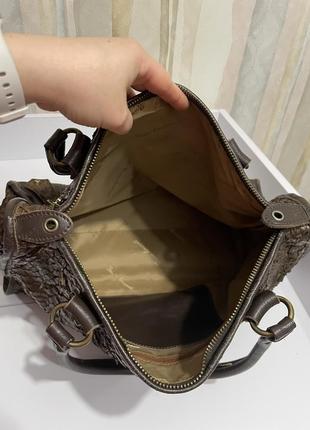 Розкішна італійська сумка зі шкіри пітона bruno amaranti 🇮🇹6 фото